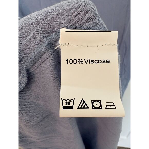 Women’s V-Neck Sleeveless Maxi Dress with Pockets Size M Blue New - Picture 5 of 5